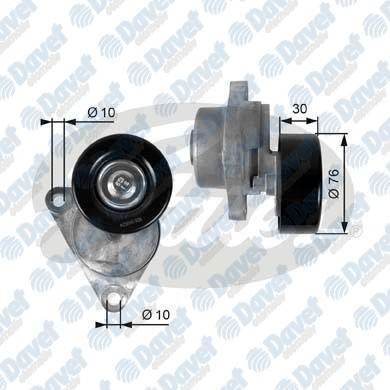 GATES T38376 Alternator Gergi Rulmani Kutuklu Aveo Kalos Lacetti Nubira Cruze  1.6 16v 1997->